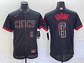 Men's Cincinnati Reds #6 Jonathan India Number Black 2023 City Connect Flex Base Jersey,baseball caps,new era cap wholesale,wholesale hats